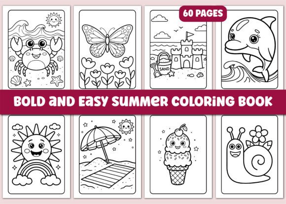 Download Bold and Easy Summer Coloring Book - Old Collection
