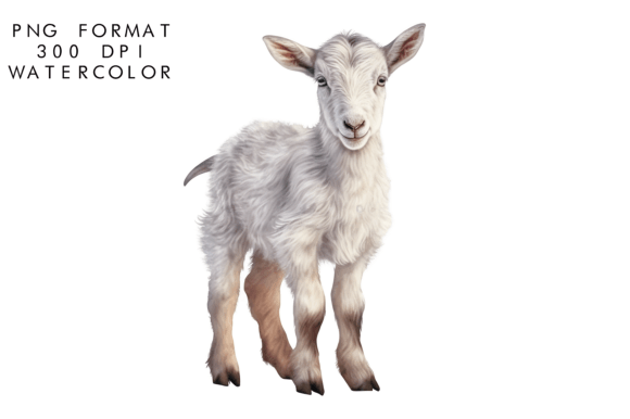 Download Watercolor Baby Goat Sublimation - Premium Resources