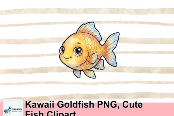 Download Kawaii Goldfish PNG, Cute Fish Clipart - Old Collection